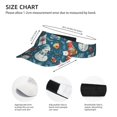 thumbnail image 3 of Fuzoiu Christmas Snowman Gift Print Adult Sunscreen Visor Cap,Adjustable Summer Cap for Men Women,Unisex Running Outdoor Beach Hat, 3 of 7