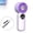 Purple, variant on Ailezt Portable Handheld Fan With Ice USB Rechargeable Quiet Fan With Digital Display Long Battery & 199 Speed Adjustable For Travel Outdoor