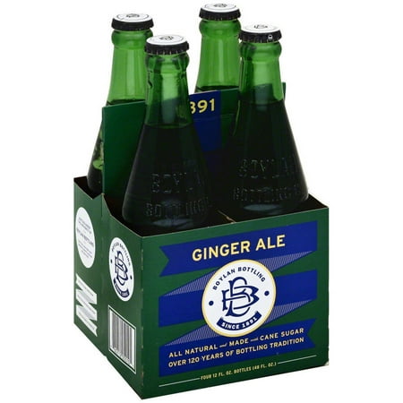 Boylan Ginger Ale Soda, 4-12 fl oz, (Pack of 6)