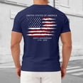 thumbnail image 2 of Ramiter 4th of July Shirts for Men USA Flag Patriot T-Shirts American Flag Tee Tops(Navy,2XL), 2 of 8