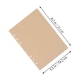 thumbnail image 2 of CIMAXIC 240Pcs Binder Refill Paper Light Brown Loose Leaf Notebook Replacement with Blank Sheets, 2 of 8