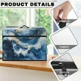 thumbnail image 6 of SEANATIVE Blue Gold Marble Sewing Machine Cover Large Cover for Sewing Machine Soft Sewing Machine Dust Cover Protector Cover with Storage Pocket Sewing Machine Home Decor, 6 of 7