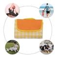 thumbnail image 6 of Unique Bargains Picnic Blanket Beach Mat Lightweight with Handle Yellow 150x100cm, 6 of 7