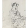 thumbnail image 2 of Jean Auguste Dominique Ingres 20x23 Gold Ornate Framed and Double Matted Museum Art Print Titled - Mrs. Charles Badham (1816), 2 of 4