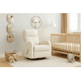 thumbnail image 3 of Concord Baby Charleston Fabric Swivel Glider Recliner - Light Beige, 3 of 8