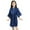 Navy, variant on WOYY Toddler Girls Silk Satin Bathrobe Kimono Robes Nightgown Sleepwear Clothes Homewear