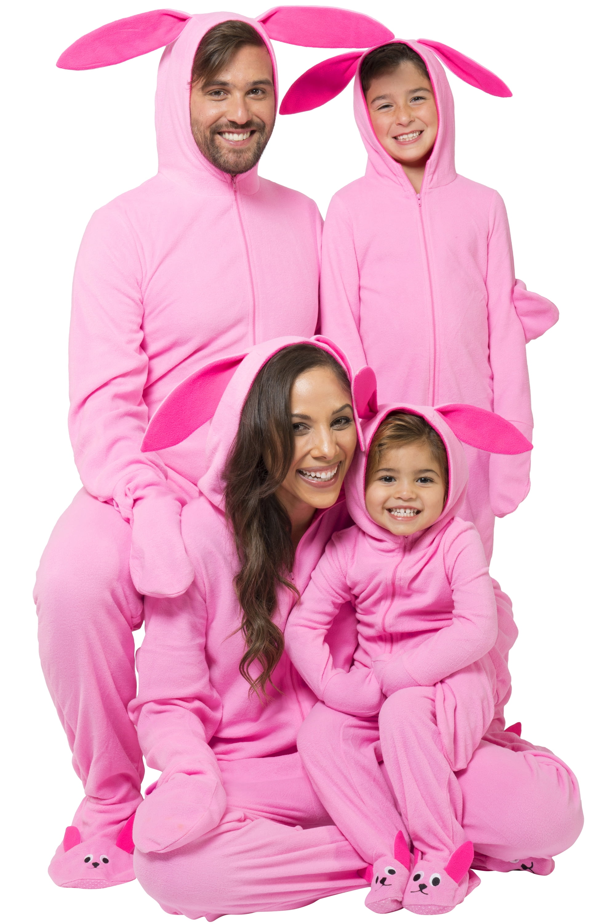 A Christmas Story Family Pajamas Ralphie Pink Bunny Matching Onesie