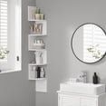 thumbnail image 4 of Soporte de pared para estante de esquina VASAGLE de 5 niveles, color blanco, 4 of 8