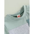thumbnail image 6 of Toddler Baby Boy Clothes Set 6M 12M 18M 24M 3Y Short Sleeve Contrast T Shirt Tops Elastic Waist Shorts Cute Newborn Summer Outfit, 6 of 10