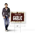thumbnail image 4 of Farm Fresh Garlic Yard Sign 18 Inch x 24 Inch Single Sided Weatherproof Heavy-Duty Plastic with Stake | Freshly Harvested, Locally Grown, Healthy Choices | Made in USA, 4 of 7