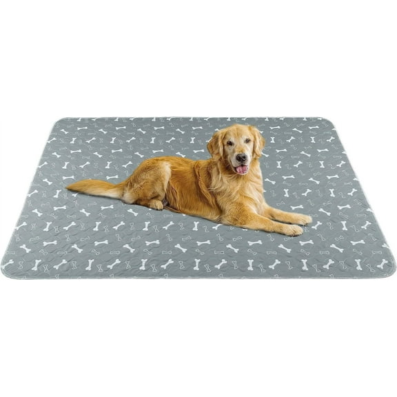 Washable Dog Pee Pads, 2 Pack Reusable Puppy Pads, Non-Slip Super Absorbent Dog Mat Incontinence Pads for Dog Playpen, Dog Crate - 16” x 24”