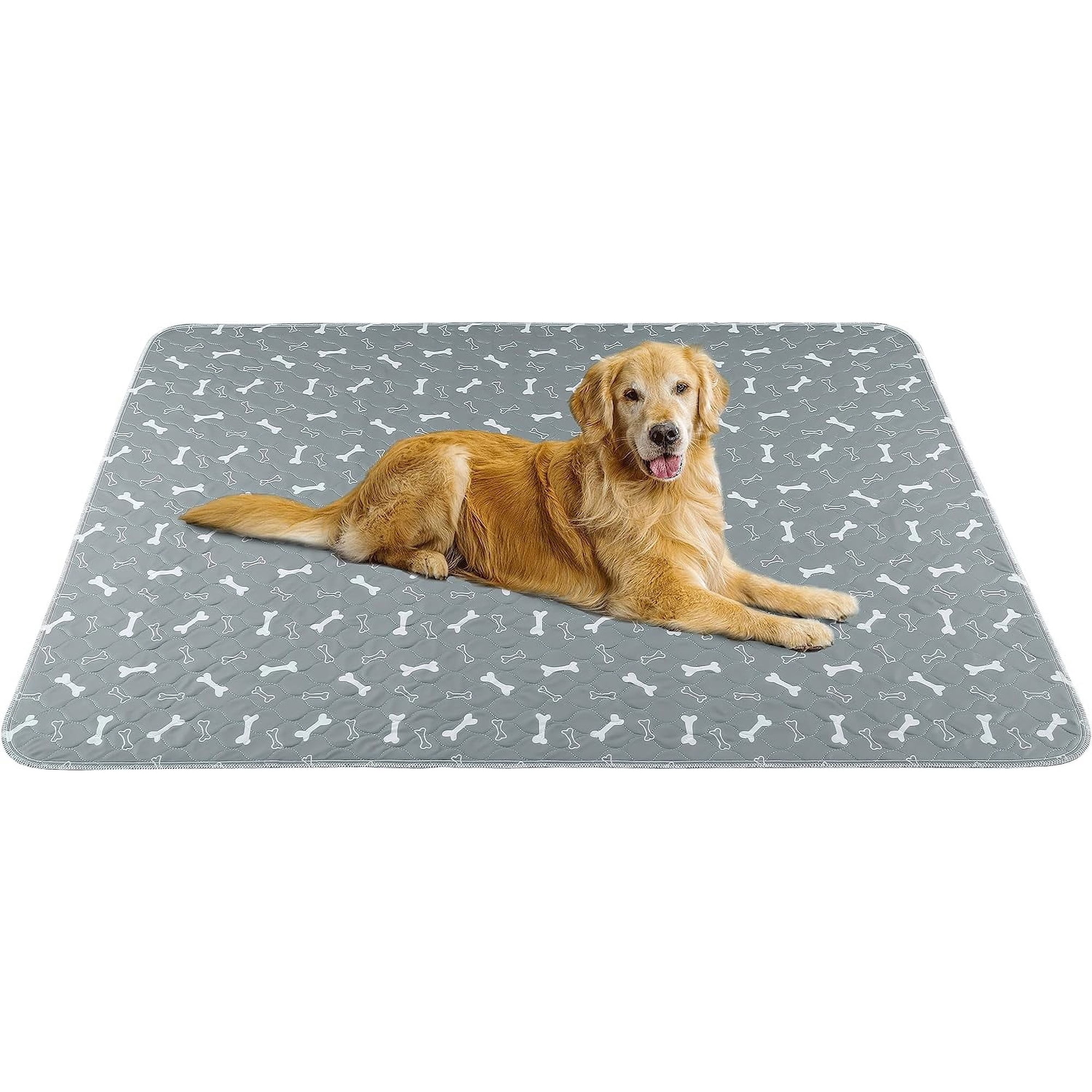 Washable Dog Pee Pads, 2 Pack Reusable Puppy Pads, Non-Slip Super Absorbent Dog Mat Incontinence Pads for Dog Playpen, Dog Crate - 16” x 24”