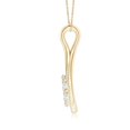 thumbnail image 2 of ANGARA Lab Grown Diamond Cluster Teardrop Pendant for Women in 14K Yellow Gold (Size-2mm| Color-F-G| Clarity-VS) | April Birthstone, Anniversary, Jewelry Gift for Women | Lab-Grown Diamond Necklace, 2 of 6