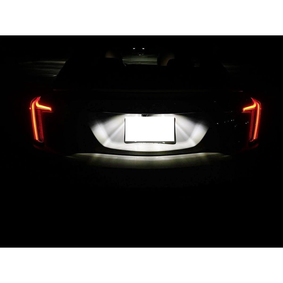 Can-Bus Error Free OEM-Fit 3W Full LED License Plate Light Kit For Cadillac 2017-22 XT5, 2019-20 CT6, Chevy 2018-22 Traverse, Buick Enclave