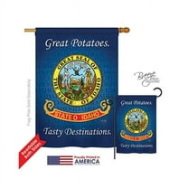 Breeze Decor 08140 States Idaho 2-Sided Vertical Impression House Flag - 28 x 40 in.