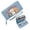 Blue, variant on GEEAD Fashion Women ID Credit Card Holder Stylish RFID-Protected Wallet for Women Cat Communication Playful Design Three Kittens Valentine's Day, Mother's Day, Birthday Gifts Travel Accessory