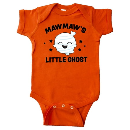 

Inktastic Cute Mawmaw s Little Ghost with Stars Gift Baby Girl Bodysuit