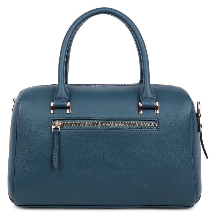 Zoey - 100% Genuine Leather Satchel Bag for women | Handbag for womens | fancy Stachel purse for women with crossbody strap | Deep Blue - By Tortoise
