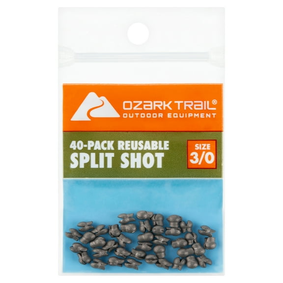 Ozark Trail Reusable Shot Size 3/0, Fishing Lead Weights, Product Size 0.24x0.20in