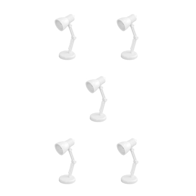 Youkk New Creative Mini Small Book Lamp Bedroom Small Night Lamp Mini Book Clip Lamp Warm Light Eye for Protection Table Lamp And Battery white 5Set