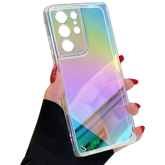 Decase for Samsung Galaxy S23 FE,Galaxy S23 FE Translucent Case Luxury Plating Anti-Scratch Shockproof TPU & Acrylic Hybrid Ultra Thin Phone Shell for Samsung S23 FE
