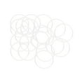 thumbnail image 4 of Uxcell 30mm OD 27mm ID 1.5mm Width Silicone Seal O-Rings White 20 Pack, 4 of 5