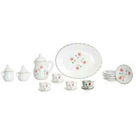 Dollhouse Tea - Dollhouse Tea Set 18Pcs Rose Gold Trim