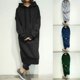 thumbnail image 4 of Women Ladies Long Hooded Hoodie Loose Pocket Jumper Fleece Sweatshirt Top, 4 of 8