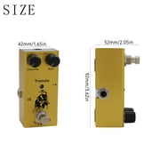 IRIN EF-09 Portable Electric Guitar Effect Pedal - Mini Single Guitar Effector with True Bypass, Tremolo Feature (Yellow)
