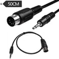 thumbnail image 3 of AOOOWER 5 Pin Din Male to 3.5mm TRS Cable Stereo Adapter Cord Stable Output 50CM, 3 of 7
