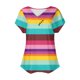 thumbnail image 4 of Fiudx Ropa de Mujer Top de Primavera/Verano de Manga Corta Informal de Moda con Cuello En V para Mujer, 4 of 4
