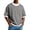 Grey, variant on Mens Tshirts Contrast Panel Short Sleeve Casual Crew Neck Tee Side Stripes Comfortable Blend Men's Shirts Khaki L