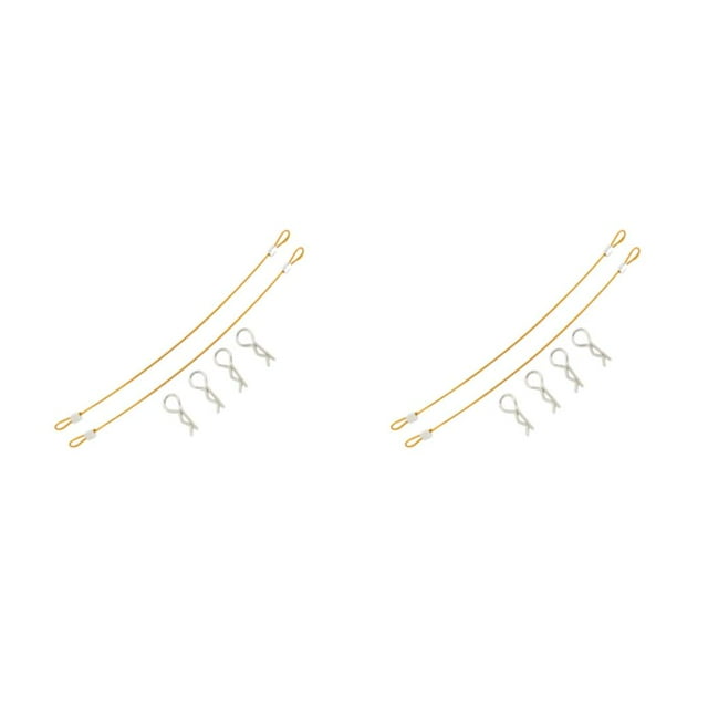 Bewildely Durabilidad y compatibilidad Metal Clip R Pin Varilla para fácil conexión Alta dureza y resistencia golden 1:10 dorado 1:10 2Conjunto