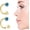 Gold 3.Mar-Aquamarine, variant on 2PCS 20G Birthstone Nose Ring Half Hoop Stud CZ Body Ear Piercing Small Thin Hoop Nose Ring Stud Body Jewelry Can Be Used as Septum Ring and Cartilage Earring