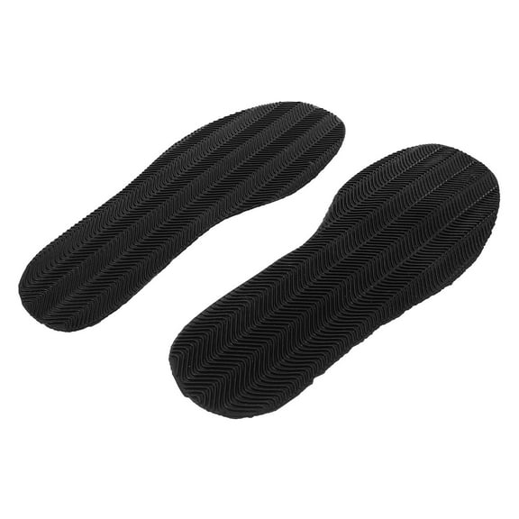 PBPBOX 2Pairs Non Slip Shoe Sole Protector Black Rubber for Home Use Easy Application