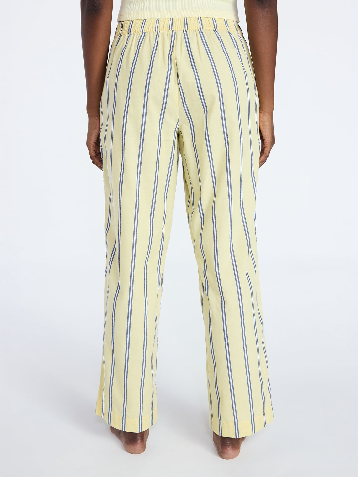 Joyspun Women's Poplin Sleep Pants, 30'' Inseam, Sizes XS-3X