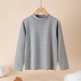 thumbnail image 4 of YunPes Teen Girls Thermal Sweater Long Sleeve Mock Neck Fleece Base Layer Underwear Fall Winter Warm Soft Pullover Tops, 4 of 7
