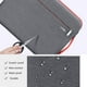 thumbnail image 4 of Funda para portátil Voova de 15,6-16 pulgadas, impermeable, gris, 4 of 8