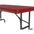 thumbnail image 3 of UrbanPro 22-32" Adjustable Plastic Resin & Steel Folding Table in Red/Black, 3 of 6