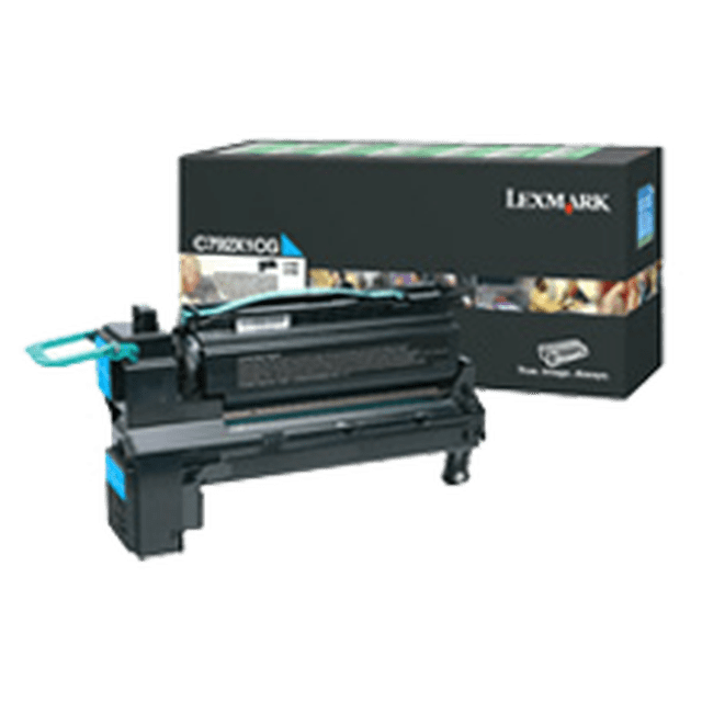 Cartouche de Toner Laser Original LEXMARK X792X1CG Cyan Rendement Extra Élevé pour LEXMARK / IBM X792
