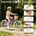 thumbnail image 3 of KORIMEFA Girls Bike for Toddlers 8-12 Years Old Kids 20 Inch Children Bicycles with Handbrake & Kickstand, Multiple Colors, 3 of 14