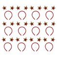 thumbnail image 1 of Qarigey 12 Uds. De diademas navideñas para mujer, clásicas astas de reno, Santa, árbol de Navidad, hebilla para el pelo, diadema encantadora, Accesorio para el cabello Rojoestrella de cinco puntas Qarigey AP013012-22, 1 of 6
