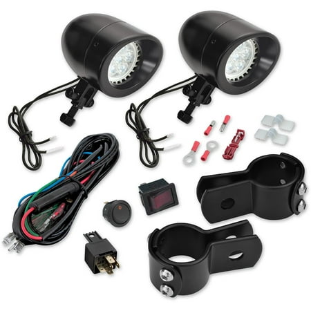 Chrome Highway Bars - Show Chrome 22-126L Highway Bar LED Mini Driving Light Kit