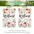 thumbnail image 5 of Floral Spring Summer House Flag Flowers Butterfly Large Yard Flag 28 X 40 Inch Double Sided Burlap Summer Welcome Flag for Outside Outdoor Porch Decor, 5 of 5