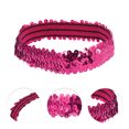 thumbnail image 3 of Ofertas Únicas 1 Pc Diademas de Lentejuelas Elásticas para Mujeres Rojo Rosa, 3 of 6
