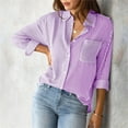 thumbnail image 3 of Clothing 2025 Super Soft Wrinkle Free Button Down Shirts for Women Formal Work Dress Blouses Tops Womens Button Down Shirts Boyfriend Long Sleeve Oversized Blouses Tops, 3 of 8