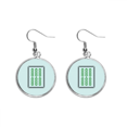 thumbnail image 1 of Mahjong azulejos patrón Bamboo Bar 6 Pendientes pendientes de plata colgantes joyas señora Unbranded M, 1 of 3