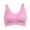 Pink, variant on Fymall Breathable Adjustable Seamless Wire Free Yoga Bra Fitness Top