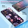 thumbnail image 6 of CASEFIV for Samsung S20 Ultra Case,Heavy Duty Shockproof Hybrid Hard PC Protection Cover for Women Girls,Marble/Deep Purple, 6 of 7