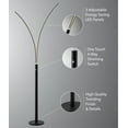 thumbnail image 7 of Lite Source Ls-83564 Monita 3 Light 81" Tall Led Tree Floor Lamp - Black, 7 of 7